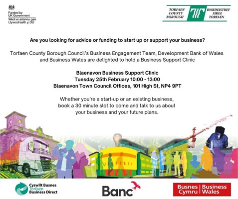 Blaenafon Business Clinic Cym