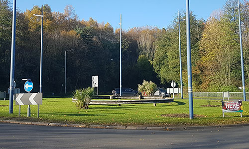 Junction of Cwmbran Drive (A4051) & Greenforge Way B&Q (infront of B&Q)